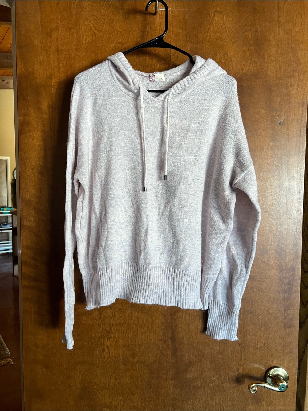 SO Women's Light Lavender Hooded Sweater